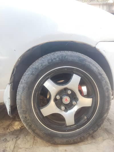 alloy rim 14 inch with tyre