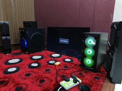 Complete Gaming pc for sale - PC + 40 inch led + speakers 