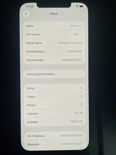 Iphone 12 pro max 128GB
