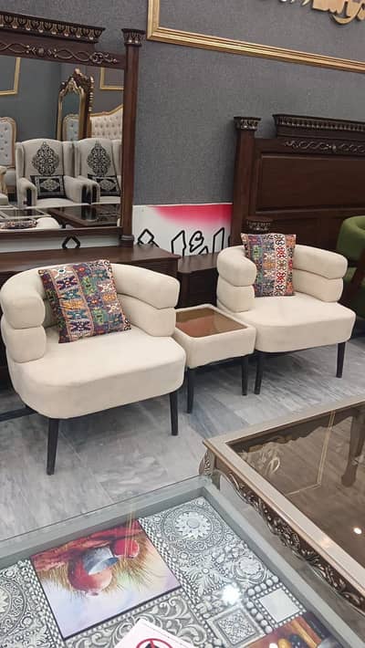 Coffee chair with table