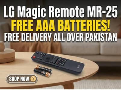 LG Magic Remote Mr-25 With Free Delivery & Batteries 03008010073