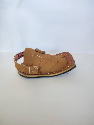 Kids Balochi Chappal | Traditional Junior Chawat Size 2 & 3