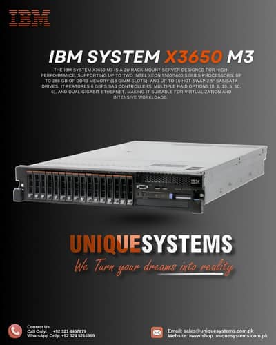 IBM System x3650 M3 Server | Dual Xeon | High-Performance Enterprise