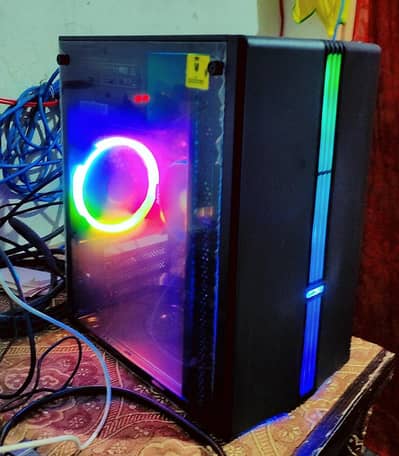 Gaming PC Case Power Supply PSU 350W HP Monitor 22inch