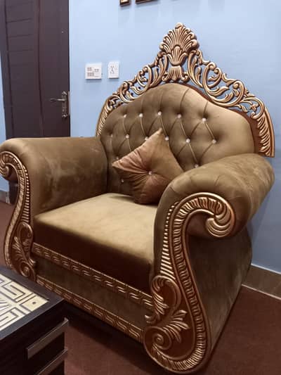 Five Seater Shahi Style Sofa Set For Sale