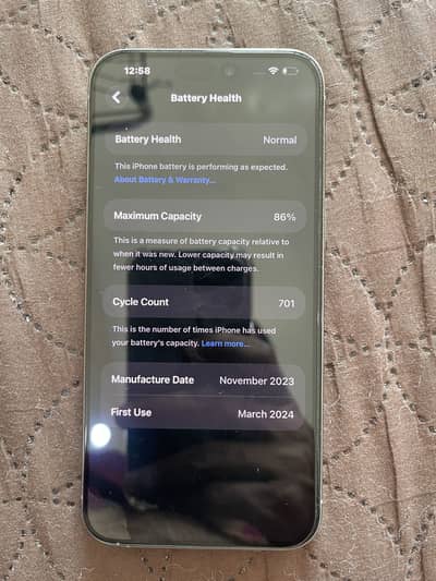 iPhone 15PM 256GB NT PTA