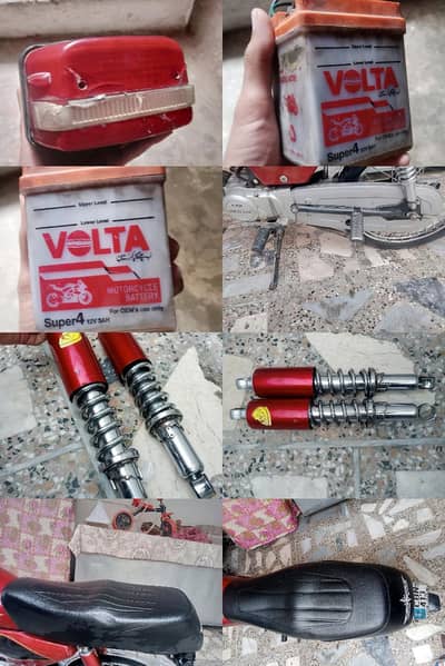 Unionstar 22genuine seat,chain cover,magnet tapa,shocks,battery, light