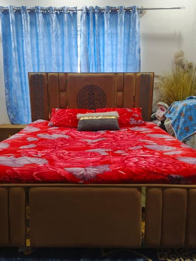 Double bed /with /spring mattress