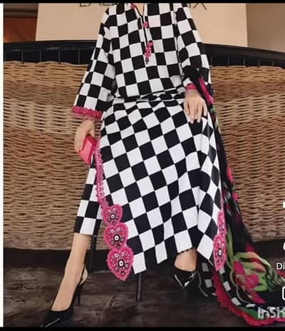 maria B lawn embroidered 3 piece  ( copy)