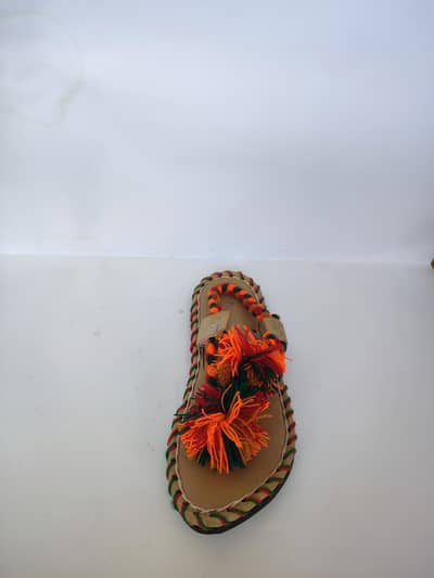 Premium Balochi Chawat | Pure Leather Handmade Chappals (Size 9)
