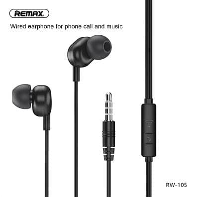 Remax Stereo Handsfree Rw 105 Wired Earphone