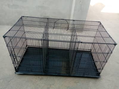 Cage for birds.