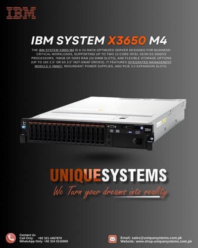 IBM x3650 M4 Server | Perfect for VMware, Proxmox & Plex 2U Rackmount
