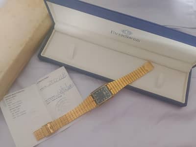 Everswiss Ladies Watch 18k Gold Electroplated
