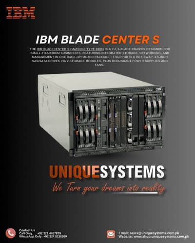 IBM BladeCenter S | Data-Center-in-a-Box | 6-Slot Blade Server | Offic