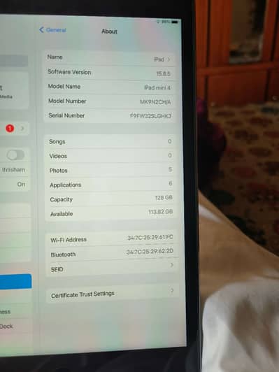 Ipad mini 4 128 GB