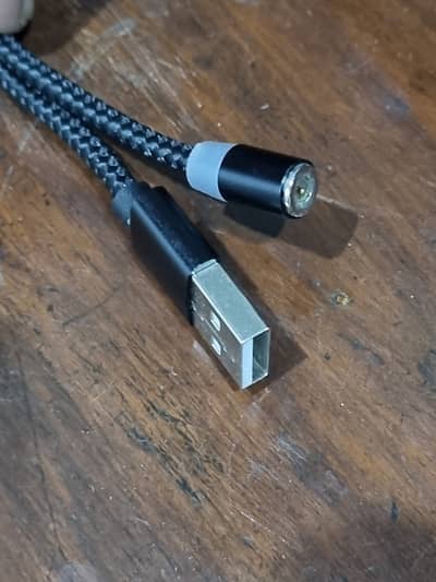 Magnetic cable 1 metre 2 metre with magnetic pin