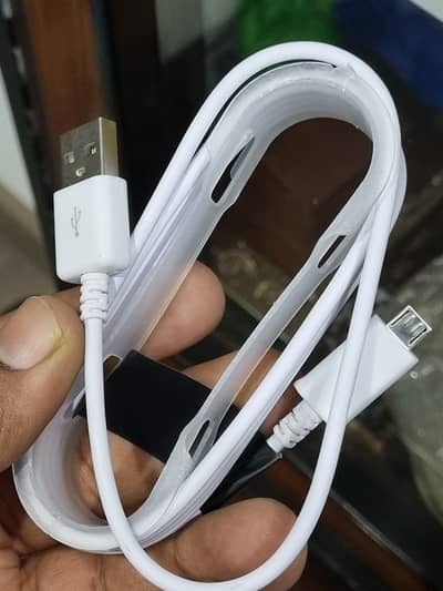 USB to Micro USB Data Cable White Wire
