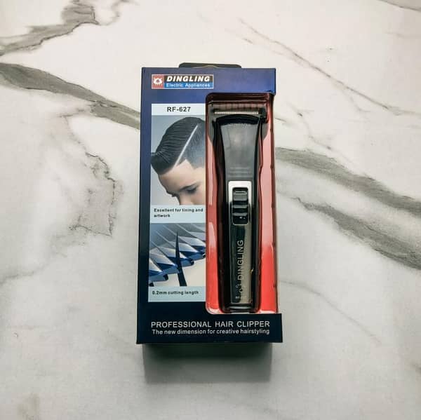 Dingling RF-627 Wireless Hair Trimmer – USB Rechargeable Cordless Hair Clipper for Men