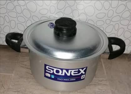 SONEX Original Aluminium Cooking Pots Set (4 Pcs) – Brand New