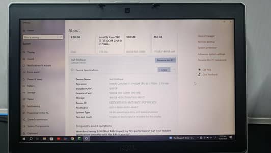 Dell i7 3rd generation 8/500