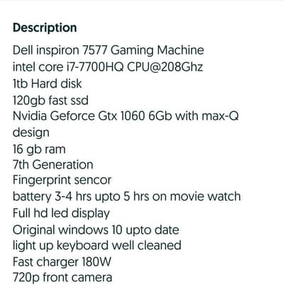 dell gaming laptop