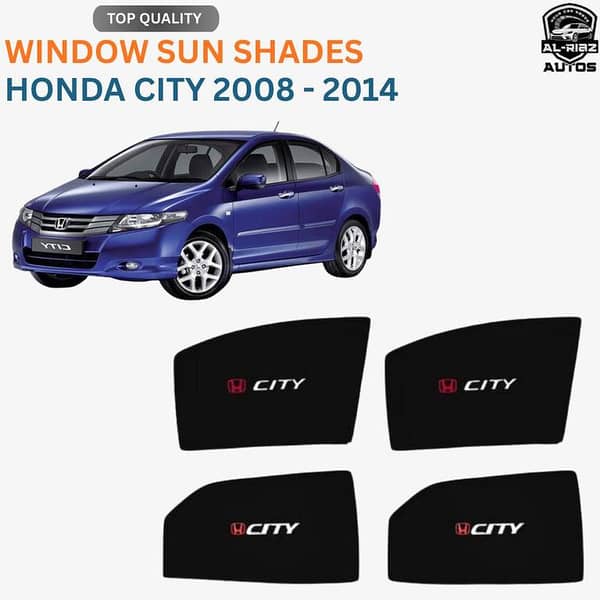 Honda City 2008 - 2014 Window Sun Shade | Premium UV Protection & Heat Shield | Privacy Glare Reducer