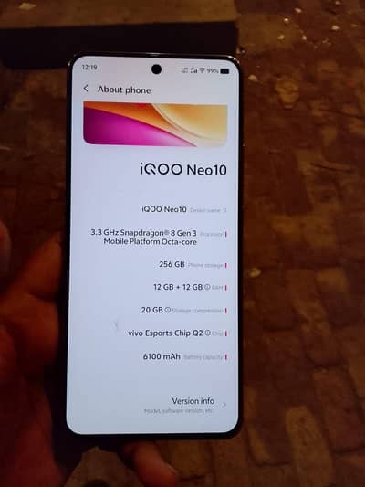 iqoo neo 10 ultra fast finger  03451069845