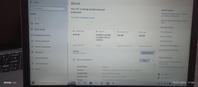 core i5 Laptop | 8GB RAM | 256GB SSD | 2.5 hr battery |Good Condition