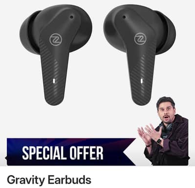 Zero Lifestyle Gravity Wireless Earbuds – Original – Like New