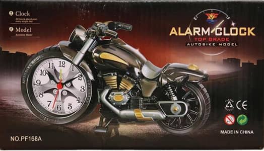 MOTORCYCLE ALARM CLOCK EUROPEAN STYLE