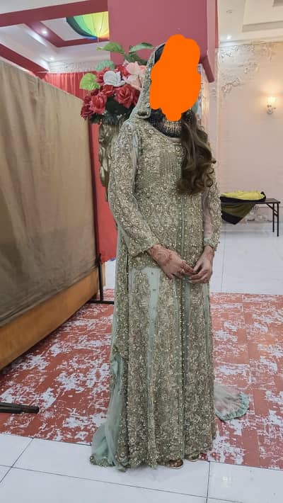 Bride walima and barat dress