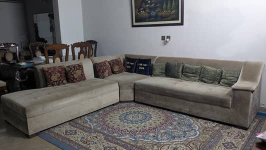 L-shaped sofa