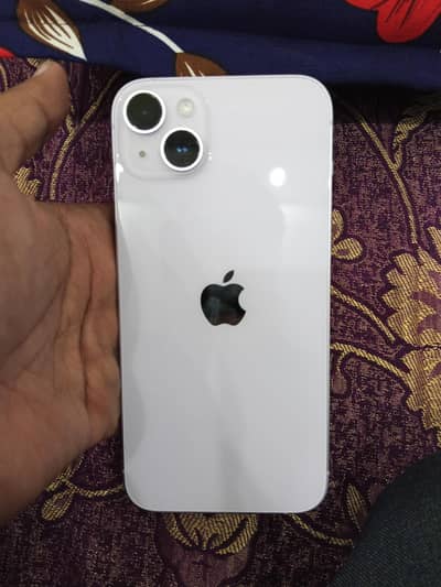 I phone 14 plus JV water pack 87 Battery health 128 gb.