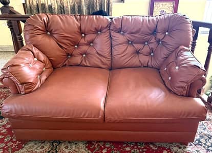7 Seater Leather Sofa