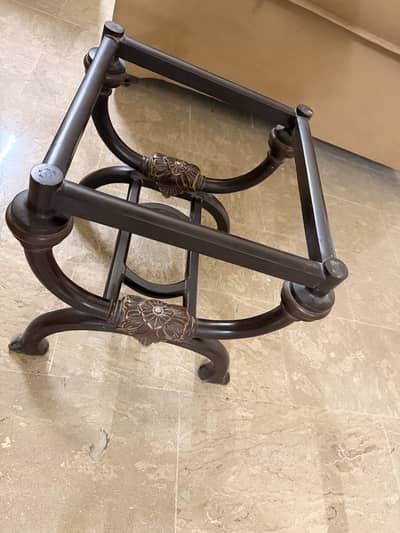 Wooden 1 centre Table and 2 side tables