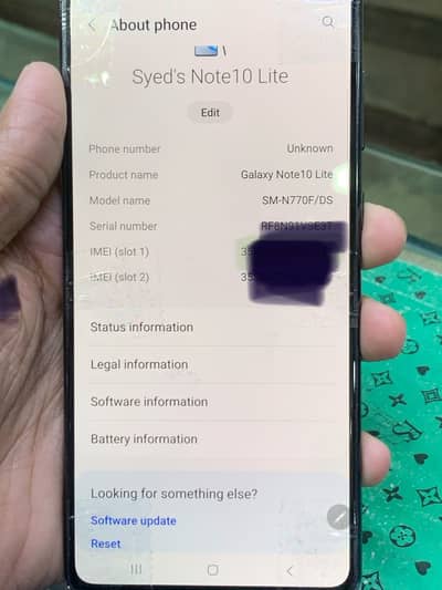 Samsung note 10 lite
