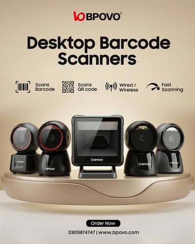 Australian Brand – BPOVO Barcode Scanners Available, Wired Wireless BT