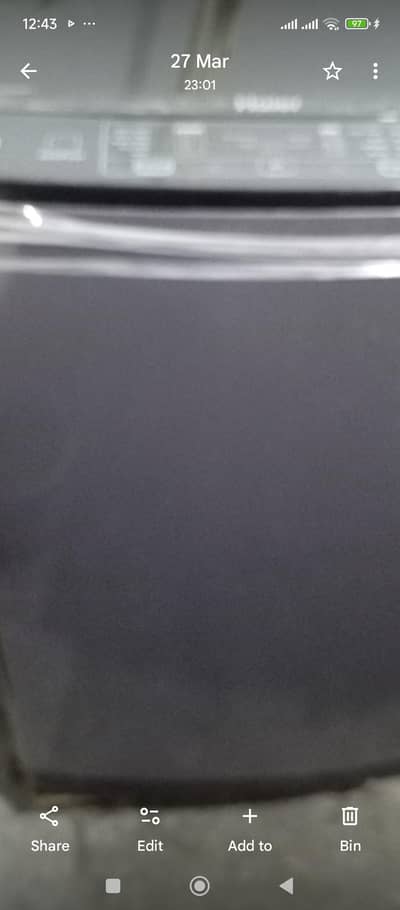 Haier washing machine