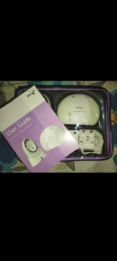 BT digital baby monitor with audio- like new