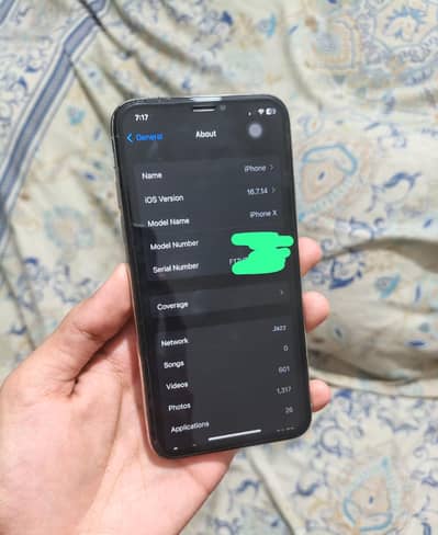 i phone x pta approved offlicel 64gb / 03256570048