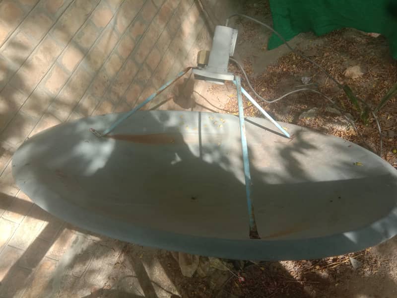 ڈش  رسیور اور 20 فٹ تار 0