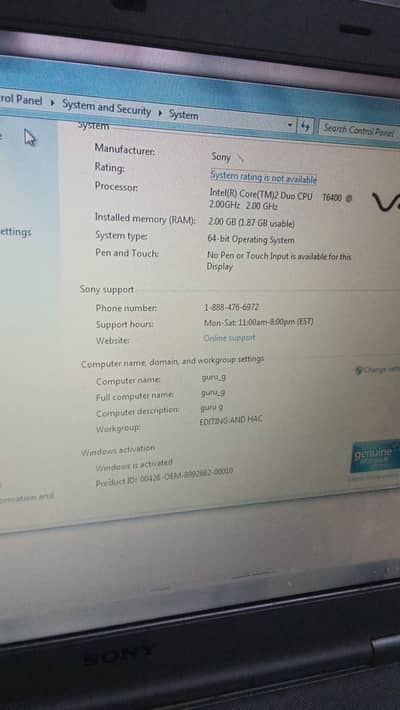 Keyboard damage battery damage but I will give u one keyboard extra