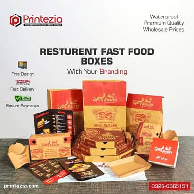 Food Packaging Experts | Pizza box, Burger, Food Bag, Sweet box & more