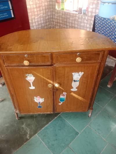 Wooden Kitchen Cabinet / Storage Almari for Sale – Price 12000