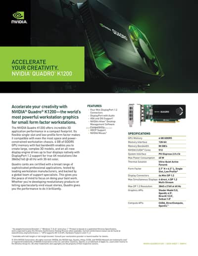 Nvidia Quadro k1200