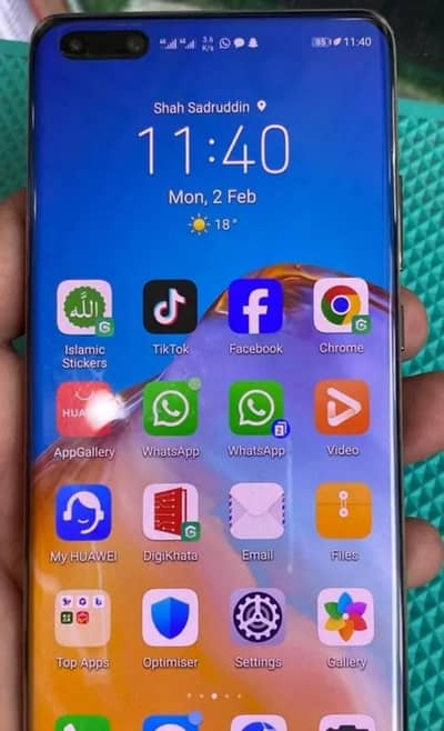 hauawi P40 Pro flagship Series DUAL SIM PTA 90 fps camera fresh