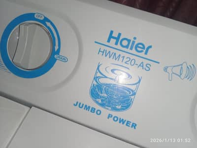 Haier washing machine twin tub model number HWM 120 AS