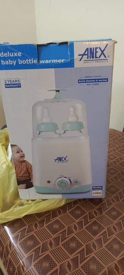 Anex 2-in-1 Bottle Warmer & Sterilizer (2 Bottles Capacity) – Like New