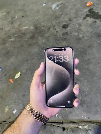 iphone 15 pro with box gray titanium